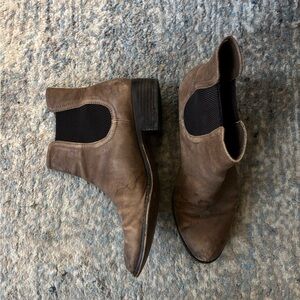 Karl Lagerfield Brown Leather Chelsea Boots